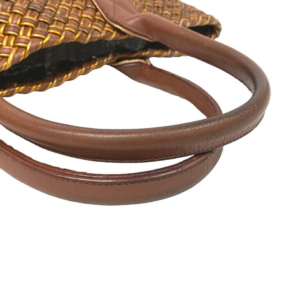 BOTTEGA VENETA Cabas Intrecciato Tote Bag Shoulder Laptop Brown - Picture 5 of 5